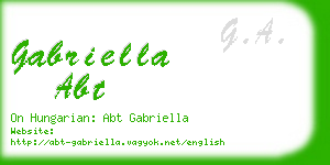 gabriella abt business card